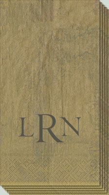 Antique Gold Caspari Guest Towels